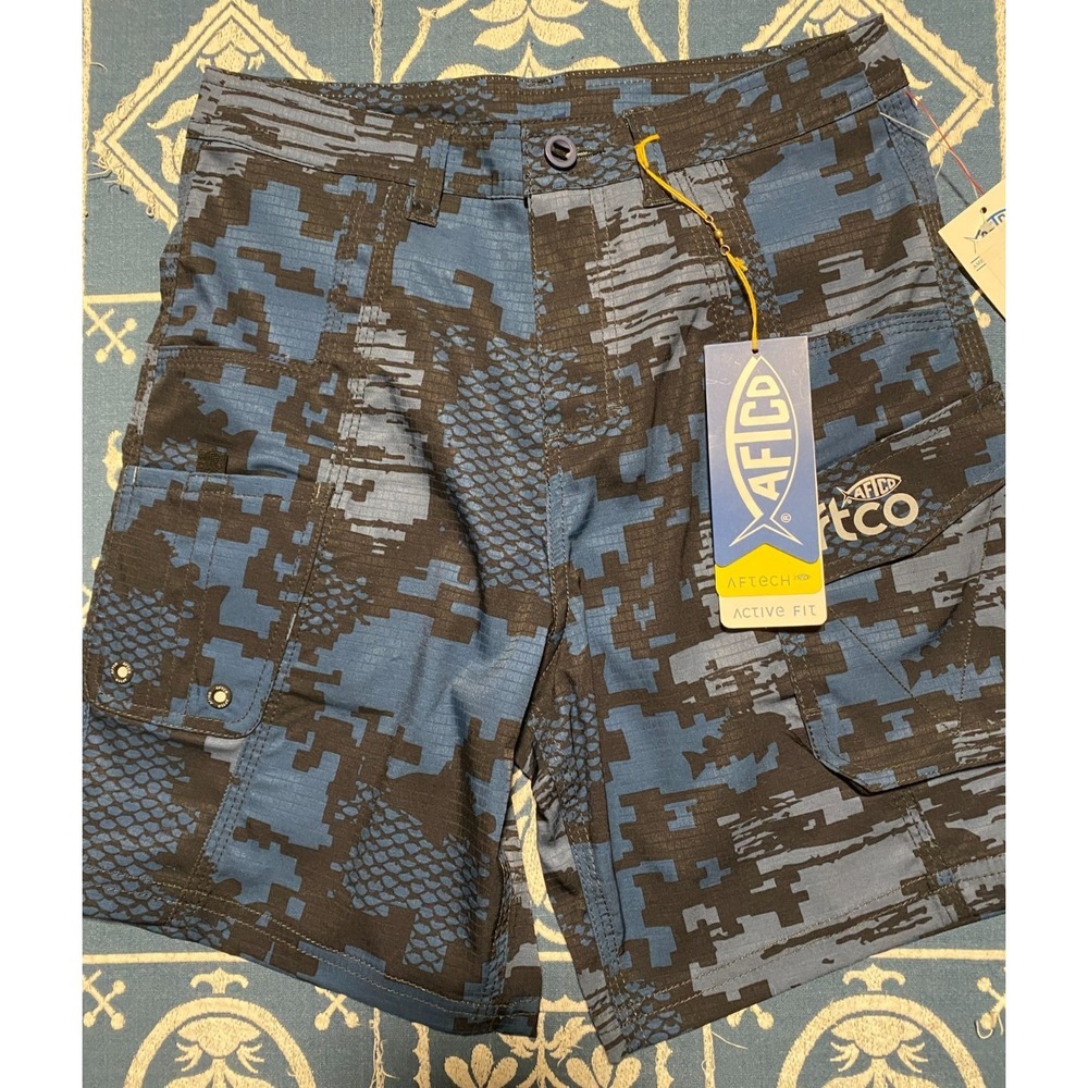 Aftco Active Fit Shorts Size 24 8 Years Old - NWT - The Original Fishing Shorts